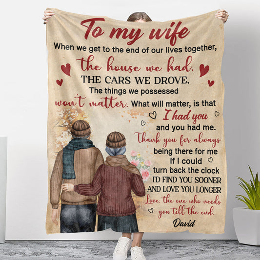 This Blanket Is For My Wife - Personalized Custom Fleece Blanket