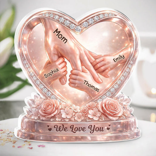 Hold Your Hand Forever - Personalized Custom Acrylic Plaque