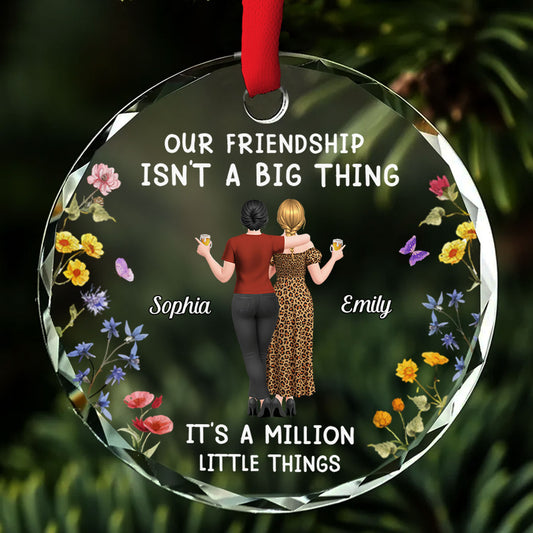 Together We Make Beautiful Memories - Personalized Custom Glass Ornament