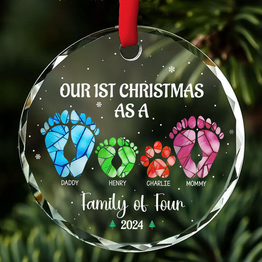 Welcome New Member - Personalized Custom Glass Ornament