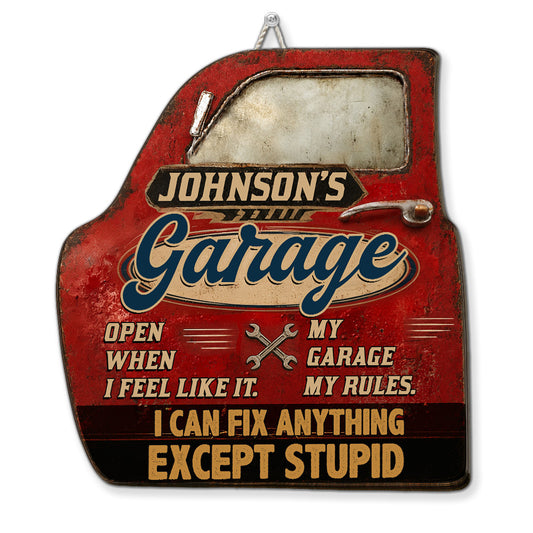 My Garage - Personalized Custom Wood Sign