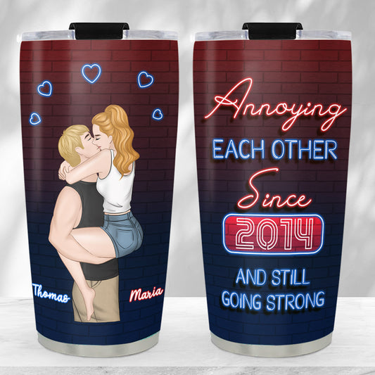 Annoying Each Other - Personalized Custom Tumbler