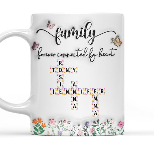 We Are Forever Connected at Heart - Personalized Custom 3D Inflated Effect Mug