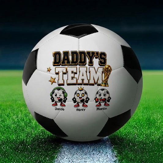 Daddy Team - Personalized Custom Soccer Ball