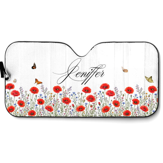Bloom Behind Every Journey - Personalized Car Sunshade