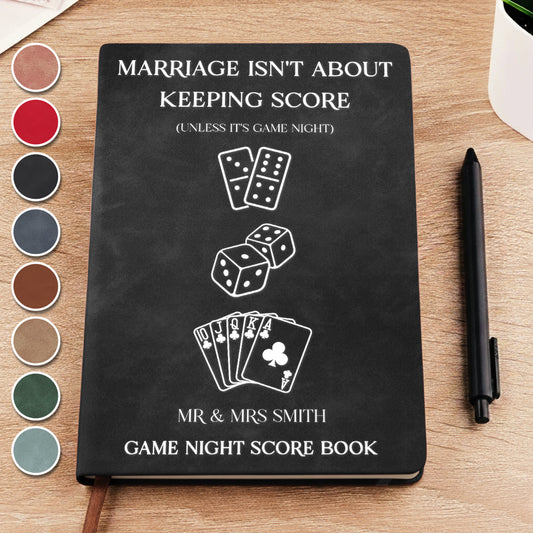 Lover Score Book - Personalized Custom Leather Journal