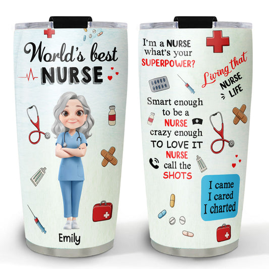 I Am A Nurse - Personalized Custom Tumbler