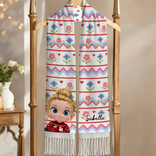 Human Cartoon - Personalized Custom Scarf