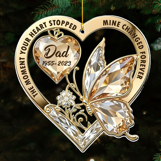 The Moment My Heart Changed Forever Version 2 - Personalized Custom Acrylic Ornament