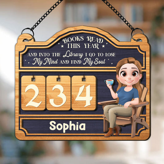 Library My Mind My Soul - Personalized Custom Tracker Sign