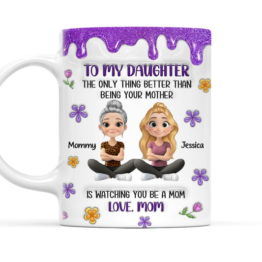 Bling Mother And Daughter - Personalized Custom 3D Inflated Effect Mug