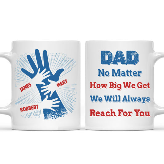 We Hold Our Hands Together And Forever  - Personalized Custom Coffee Mug