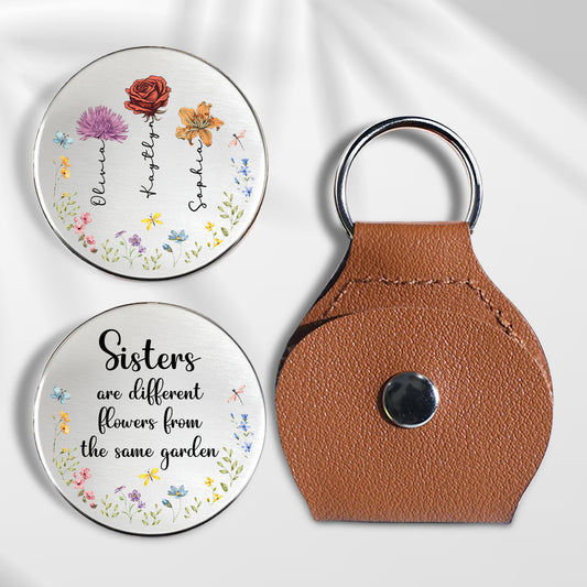 Sisters Are Different Flowers From The Same Garden - Personalized Custom Pocket Hug