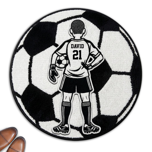 No 1 Soccer - Personalized Custom Doormat
