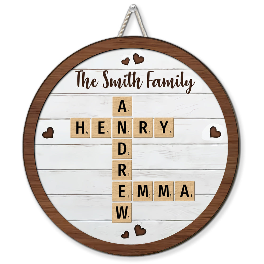 Family Things Sign Sticker Family Together - Personalized Custom Wood Sign At Wrappiness, Gift For ...