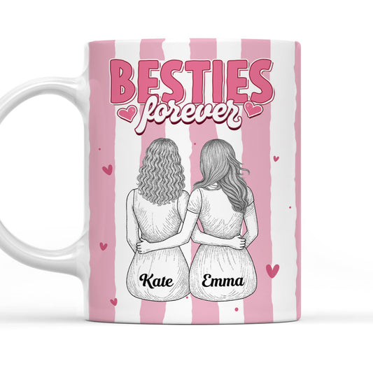 Sister Friend Always By My Side - Personalized Custom Coffee Mug