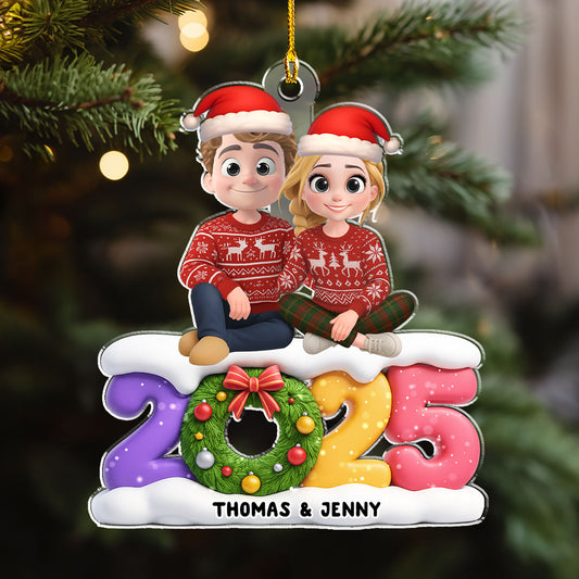 Our Christmas Our Love - Personalized Custom Acrylic Ornament