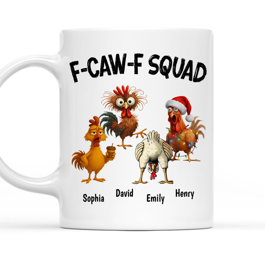 Custom Coworker, Christmas & Birthday Team Appreciation Gift • FCAWF Squad - Personalized Coffee Mug