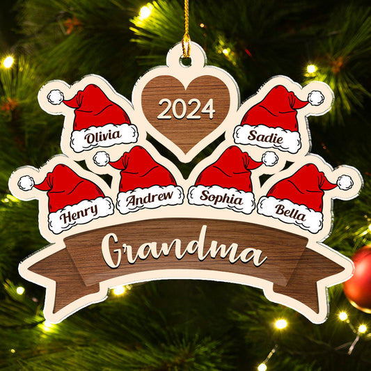 Lovely Grandma - Personalized Custom Acrylic Ornament