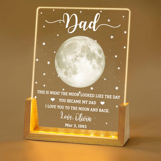This Is What The Moon Looked Like 2 - Personalized Custom Night Light