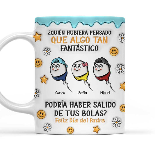 Todos Venimos De Ahí - Taza Personalizada Con Efecto 3D Inflado