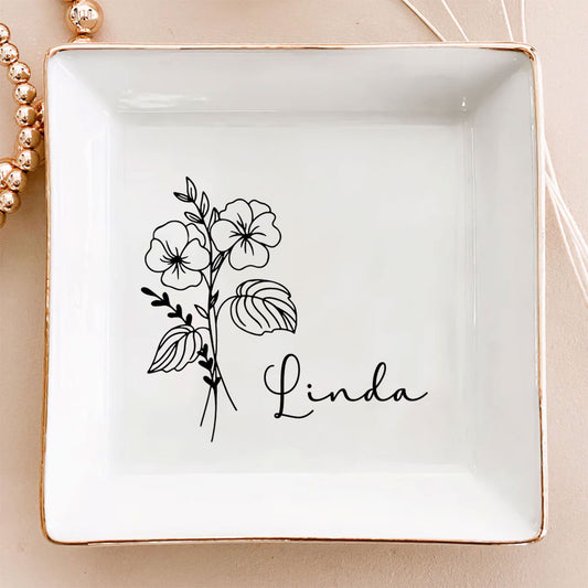 A Flower Blossoms For Its Own Joy - Personalized Custom Jewelry Dish