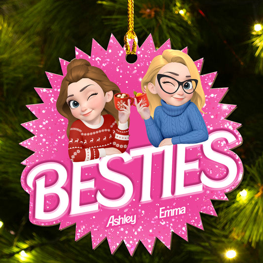 Always Besties - Personalized Custom Wood Ornament
