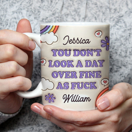 Forever Young And Stunning  - Personalized Custom 3D Inflated Effect Mug