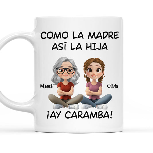 De Tal Palo Tal Astilla Versión Cartoon - Taza De Café Personalizada