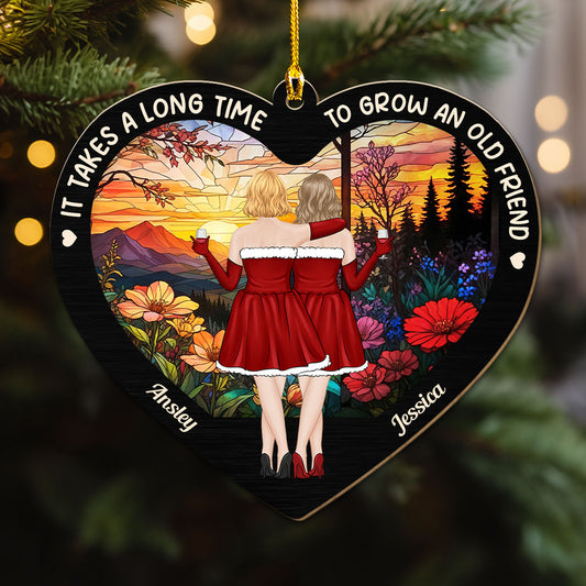 It Takes A Long Time - Personalized Custom Wood Ornament