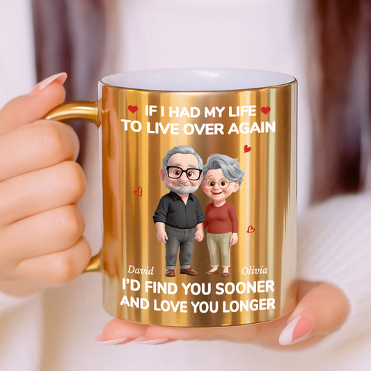 Love You For Life - Personalized Custom Metallic Mug