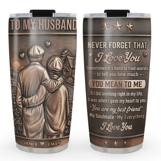 My Love For Husband - Personalized Custom 3D Effect Tumbler