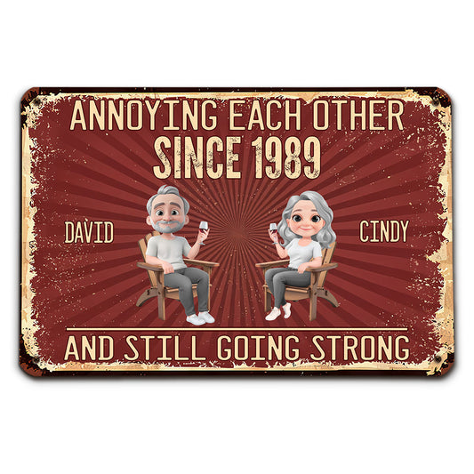 Our Everlasting Love - Personalized Custom Metal Sign