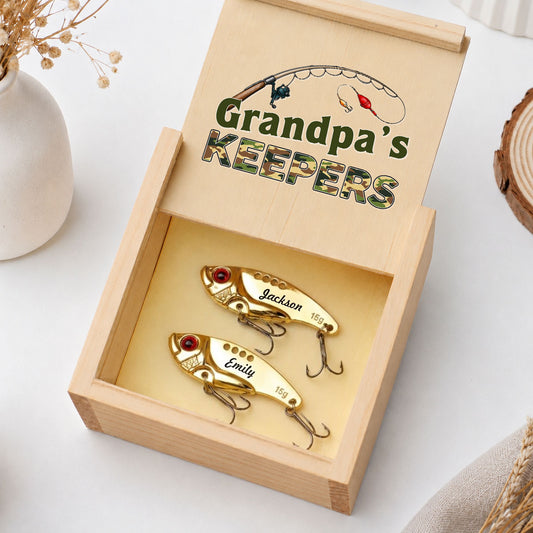 Keeper Of Dad Grandpa - Personalized Custom Fishing Lure
