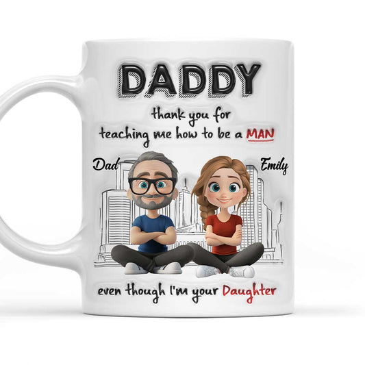 Dad My Greatest Teacher - Personalized Custom 3D Inflated Effect Mug 
