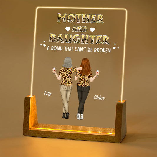 Mother And Daughters - Personalized Custom Night Light