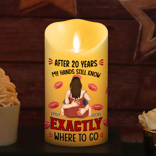 Hands Still Know – Personalized LED Candle