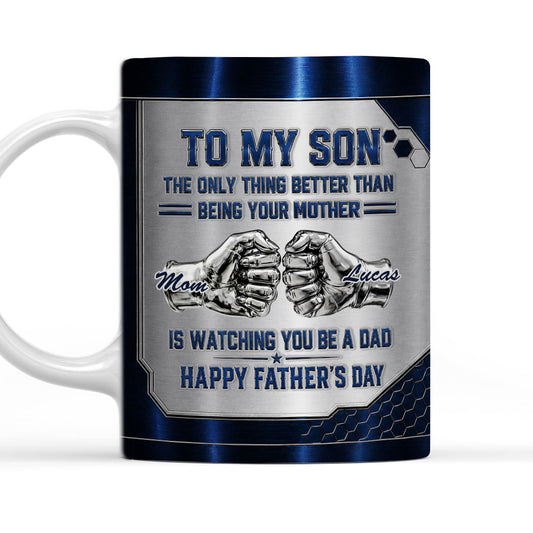 Watching My Son 2 - Personalized Custom 3D Inflated Effect Mug