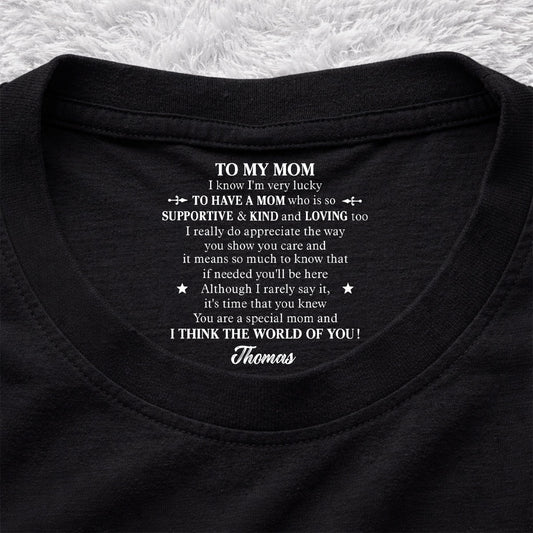 I Appreciate The Way You Care - Personalized Custom Inside Neck Print T-shirt
