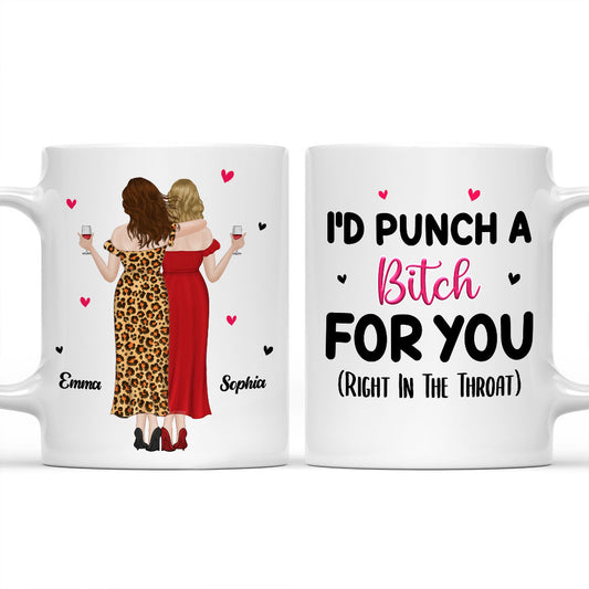 Right In The Throat - Personalized Custom Mug