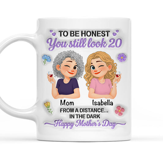 You Look Great Far Away - Personalized Custom 3D Inflated Effect Mug