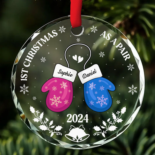 As A Pair - Personalized Custom Glass Ornament