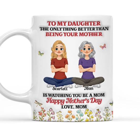 A Beautiful Message From Mom - Personalized Custom 3D Inflated Effect Mug