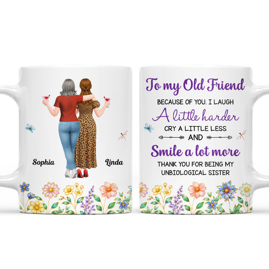 Cry A Little Less And Smile More Ver 2 - Personalized Custom Coffee Mug