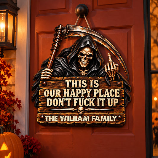 Respect The Vibe Or Leave - Personalized Wood Sign