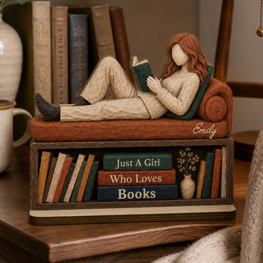 A Good Book Changes Everything - Personalized 2-Layer Wood Plaque With Flat Base