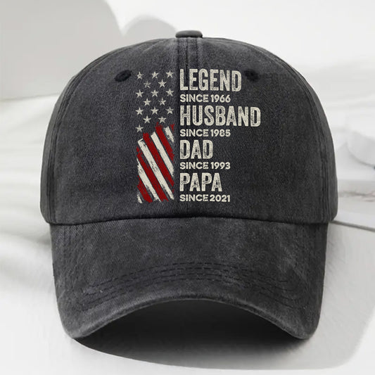 Just Keep Getting Better - Personalized Custom Vintage Washed Denim Cap