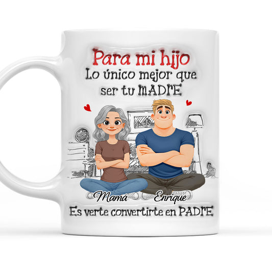Ser Papá - Taza Personalizada Con Efecto 3D En Relieve
