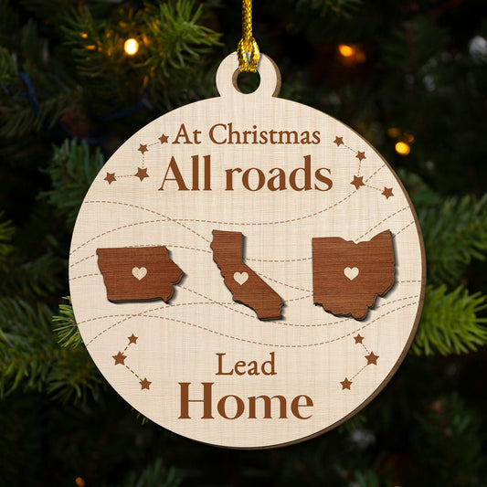 Our Home - Personalized Custom Freeshape 2-Layered Wood Ornament