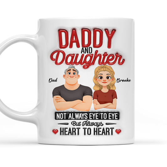 Forever Dad Daughter Love - Personalized Custom 3D Inflated Effect Mug